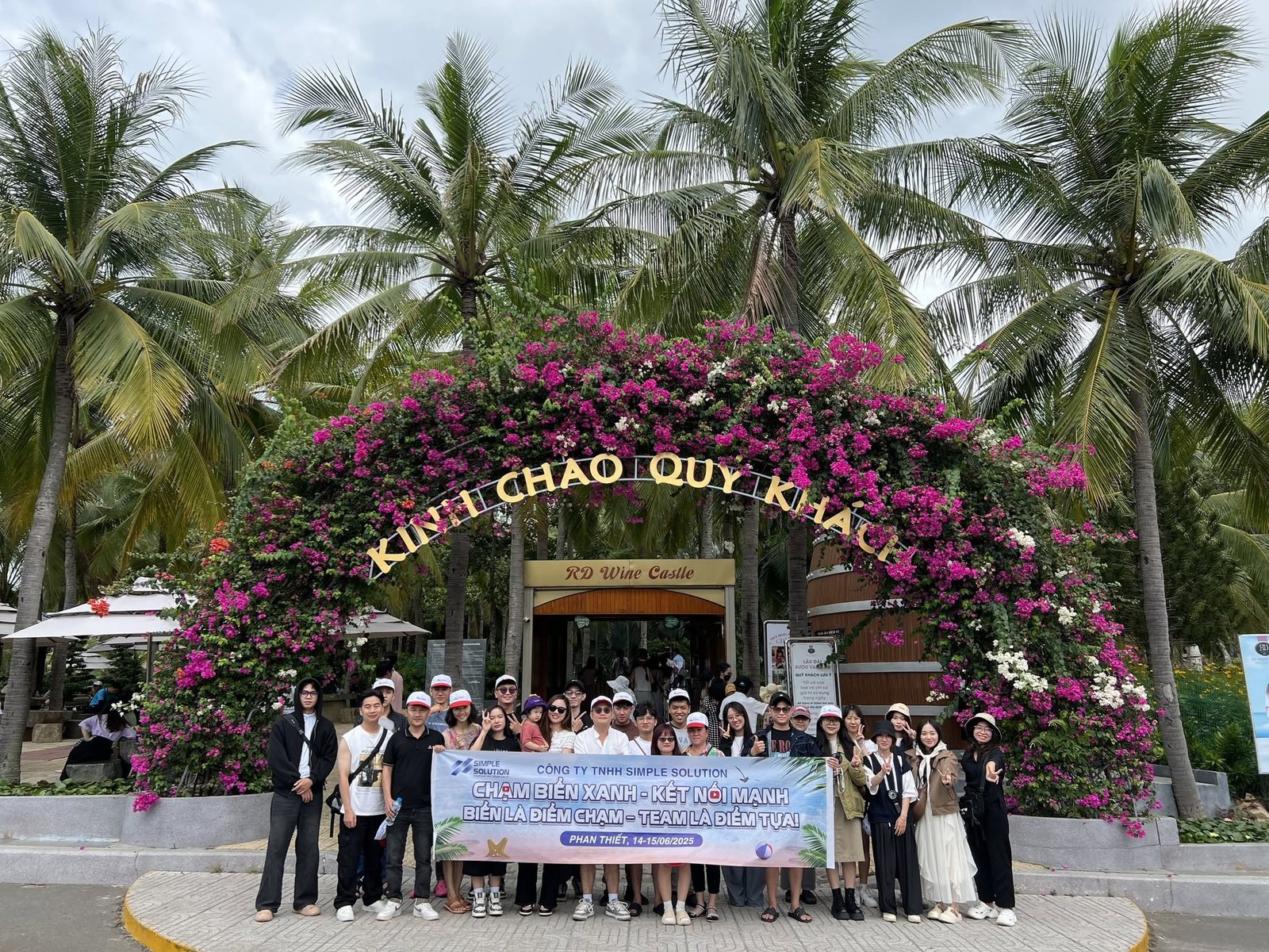 The Simple Solution team on a trip to Phan Thiet, June 2025